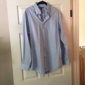 Blue button down shirt
